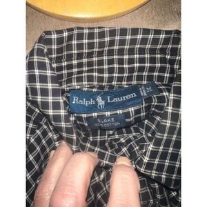 Vintage Ralph Lauren Blake Cotton Long Sleeve Shirt plaid Medium preppy career